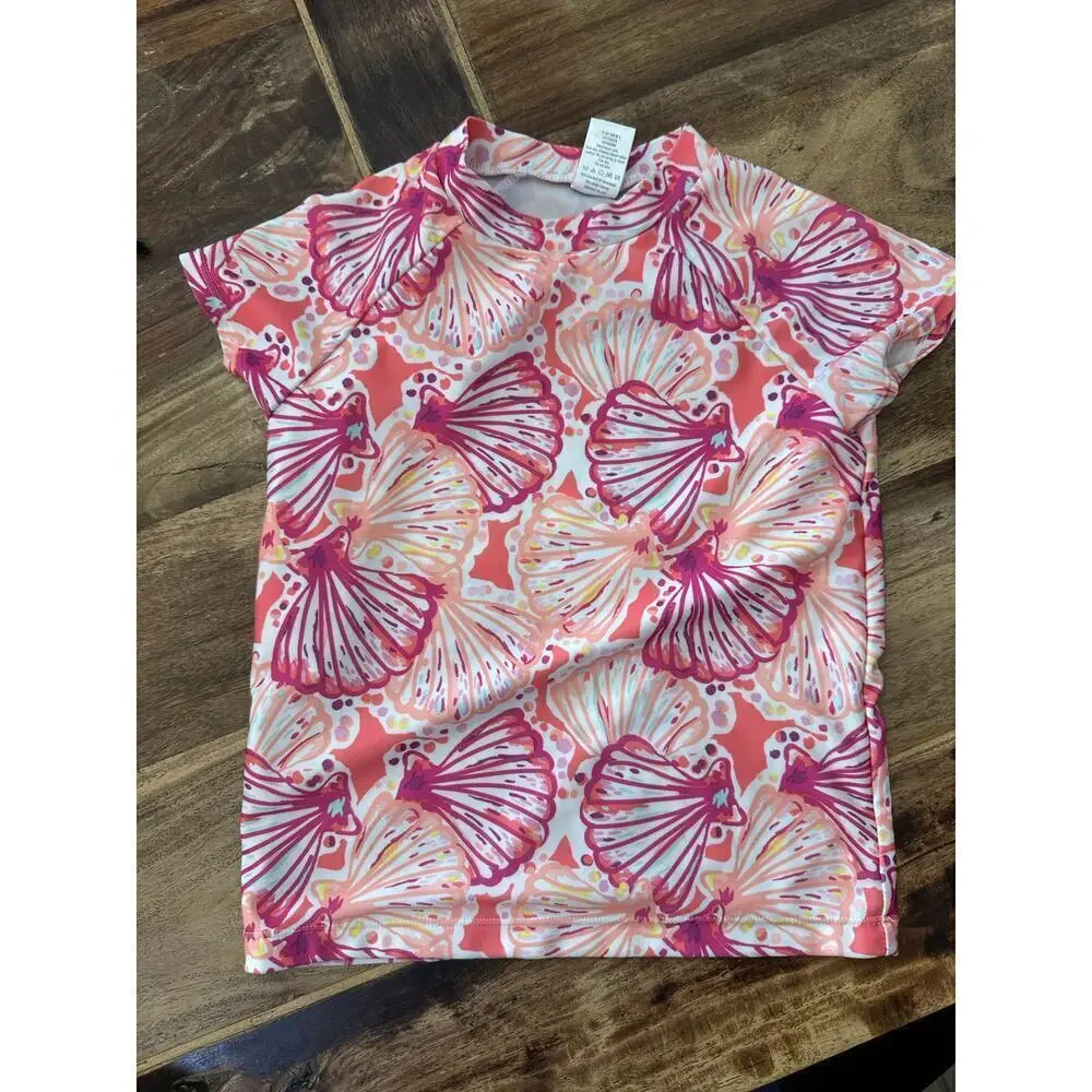 GYMBOREE Girls Mix N Match Pink Seashell Beach Shirt Top Size Medium